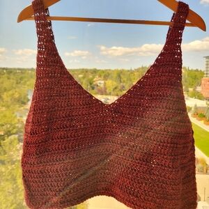 Handmade crochet crop top